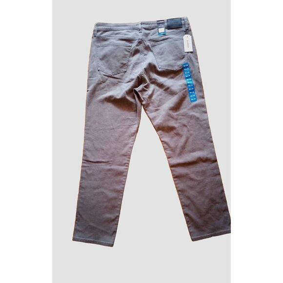 Mens Express jeans 38 X 32 New Stretch Slim Fit Straight Leg Jeans Gray MSRP 88 - Picture 3 of 5